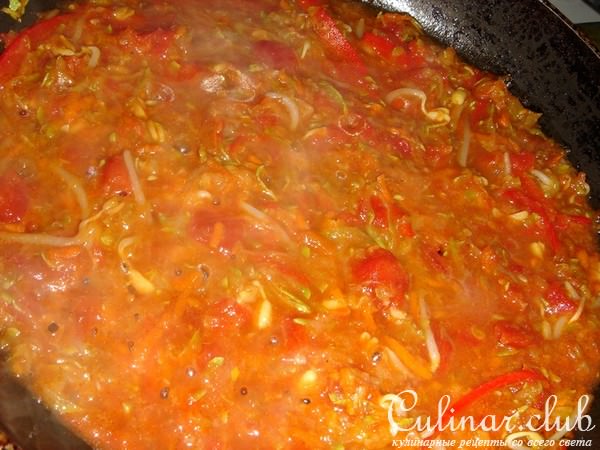 Овощи с пастой Сомен - "Ясай Яки Сомен"