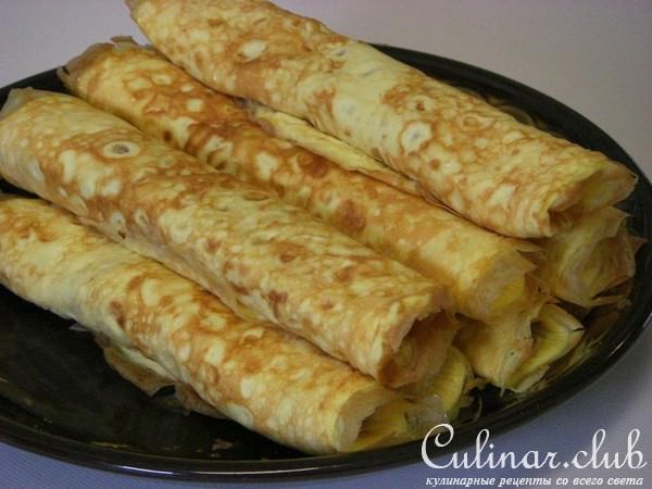 Омлетные трубочки с начинкой