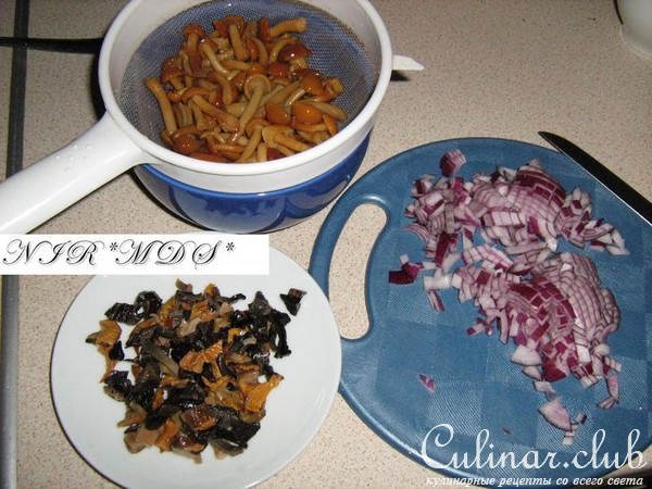 Картофель Печёный с Грибами....