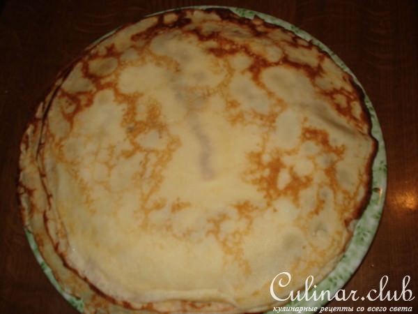 блинный торт со шпротами