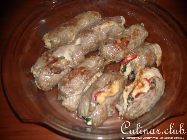 рулетики мясные