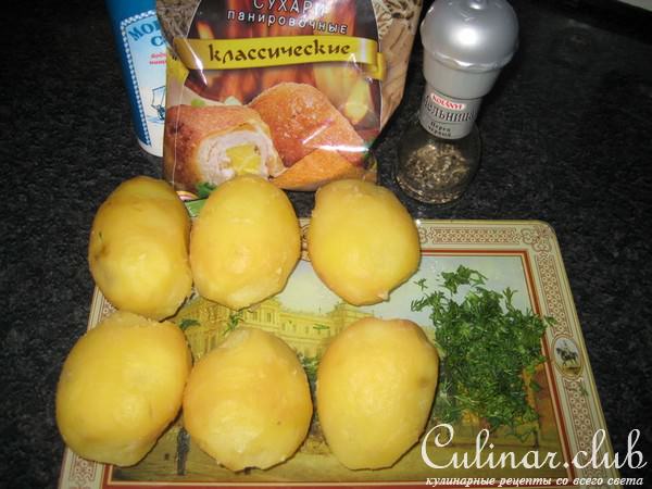 Картофельные котлеты с грибным соусом