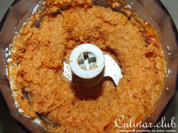 Морковный рулет с курагой