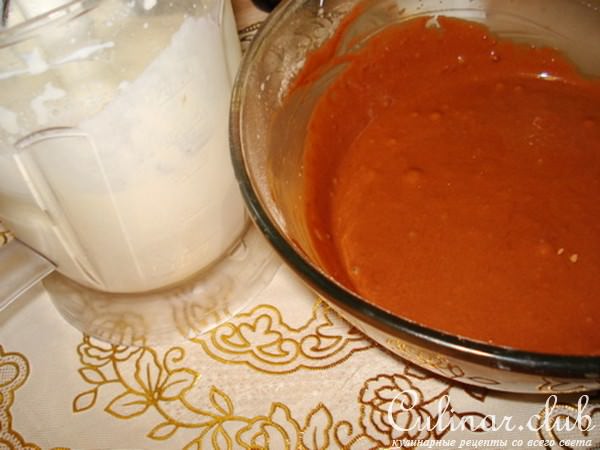 Шоколадный рулет с творожной начинкой
