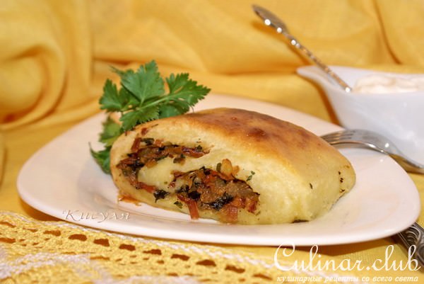 Мекленбургский картофельный рулет со шкварками