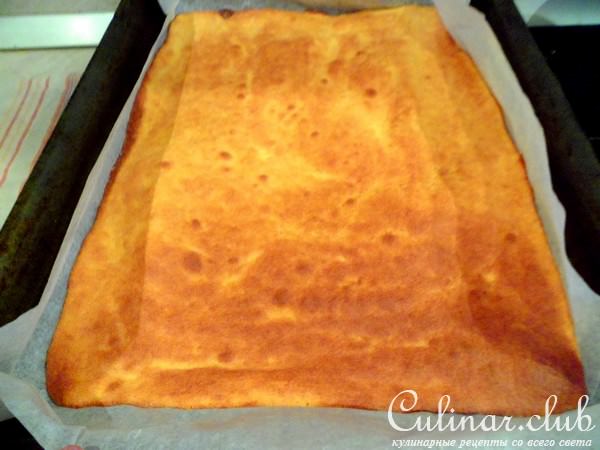 Морковный рулет с нежнейшим кремом из манки