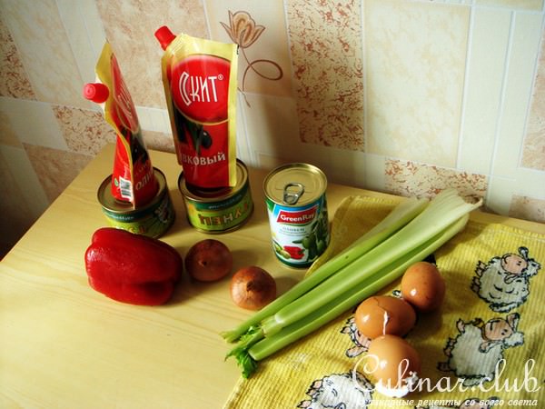 Салат с тунцом