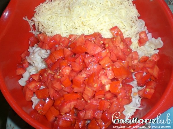 Салат по-итальянски с макаронами