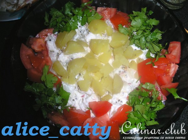 КОКОСОВЫЙ САЛАТ ИЗ КАРТОФЕЛЯ (алу нарьял райта)