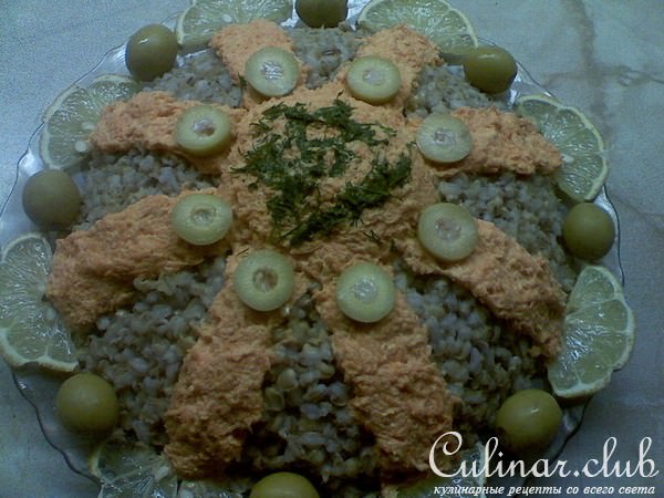 "ВКУСНЯШКА" (салатик из перловки)