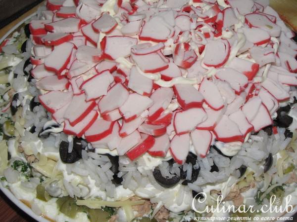 Салат "Царский" многослойный