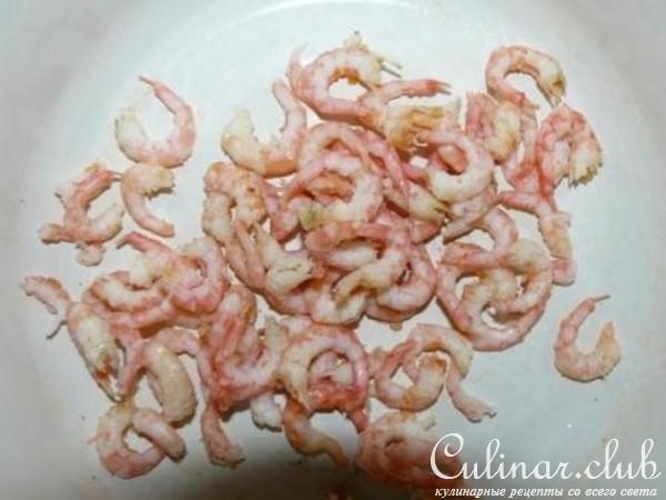 лёгкий свежий салат с креветками