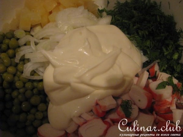 салат с АНАНАСОМ