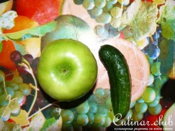лёгкий свежий салат с креветками
