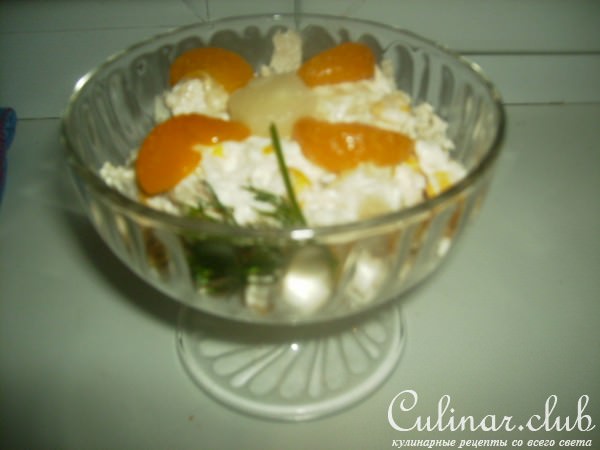 Лёгкий куриный салатик