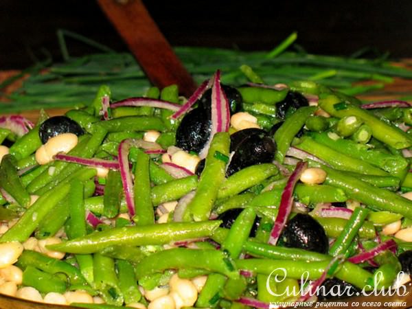 Салат из зелёной и белой фасоли (Insalata di fagioli bicolore)