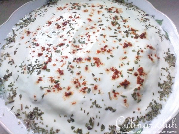 картофельный салат с йогуртом