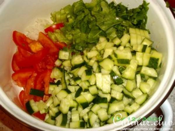 Самый простой салат (мой вариант)