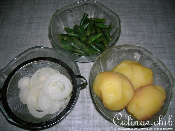 Сельдь со стручковой фасолью