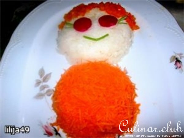 Овощной салат "Матрешка"