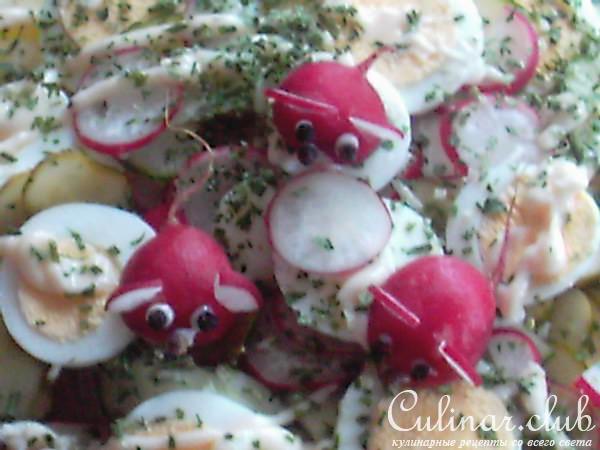 "Весенний" картофельный салат.