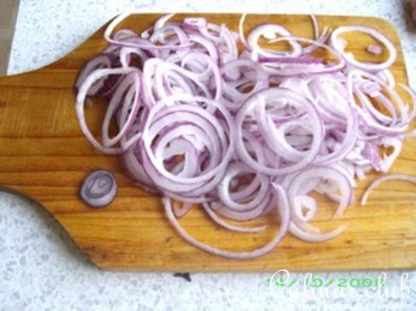 Салат витаминный из красной капусты (мой вариант)