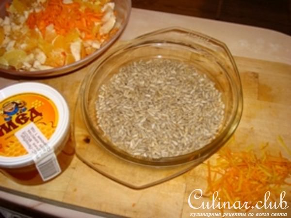 Салат "Цитрусовая морковь"