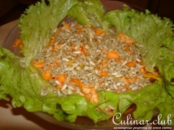 Салат "Цитрусовая морковь"