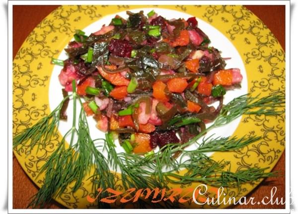 Винегрет с морской капустой.