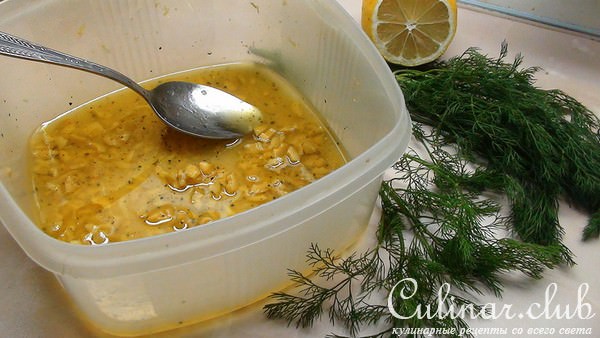 Очень вкусный картофельный салат с копчёной сёмгой.