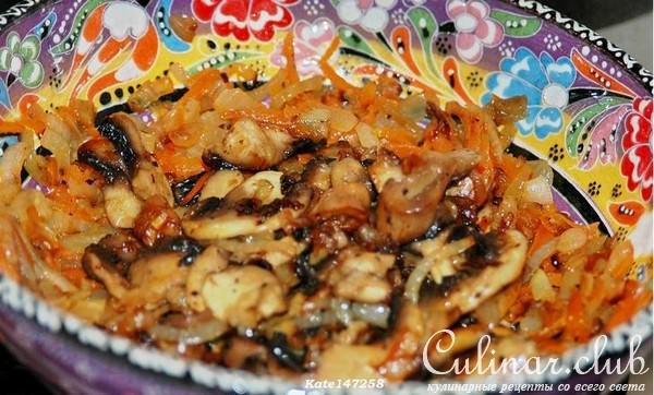 Осенний овощной салат (с тыквой, грибами и другими)
