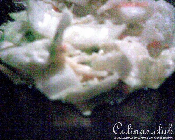 Нежный салат с черной редькой