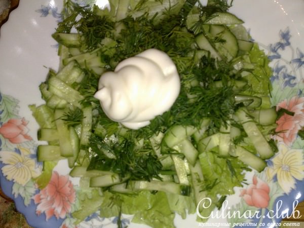 Просто-освежающий салат(не для оценки)