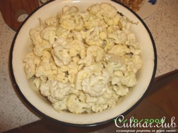 Салат из цветной капусты с лимоном