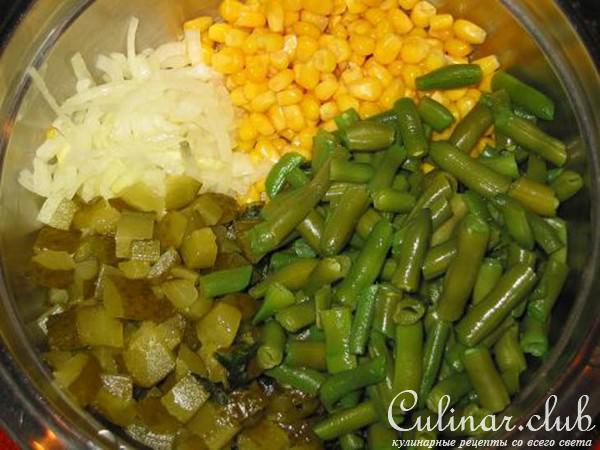Салат из стручковой фасоли