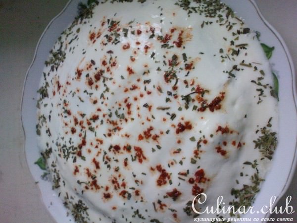 картофельный салат с йогуртом