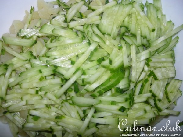 Луковая корзинка с картофельным салатом
