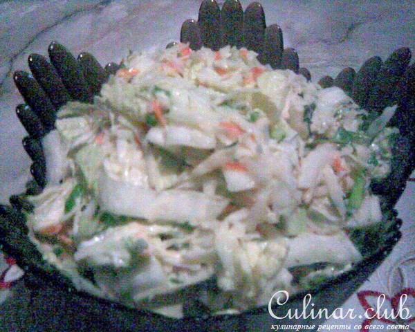 Нежный салат с черной редькой