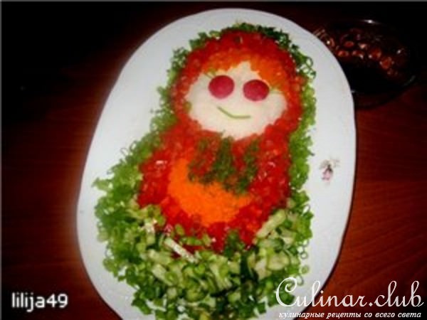 Овощной салат "Матрешка"