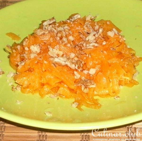 Тыква с медом и орехами