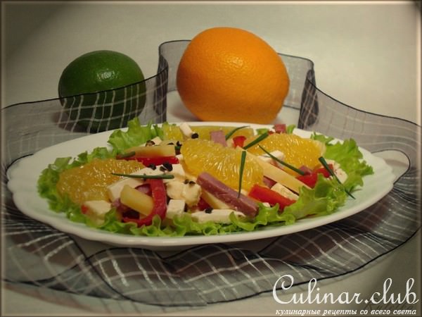 Салат "Сырный микс".