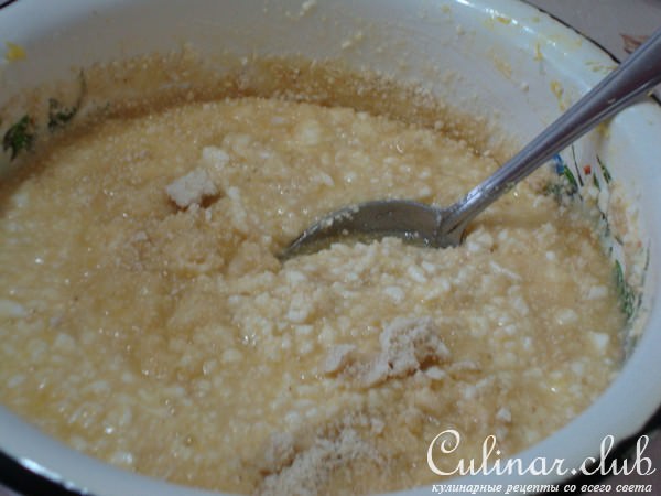 Творожный пирог с яблоками и кешью