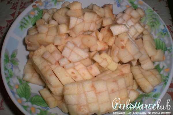 Кокосово-яблочный пирог