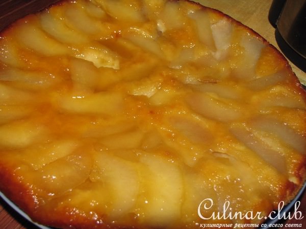 Шарлотка с грушами, перевётыш
