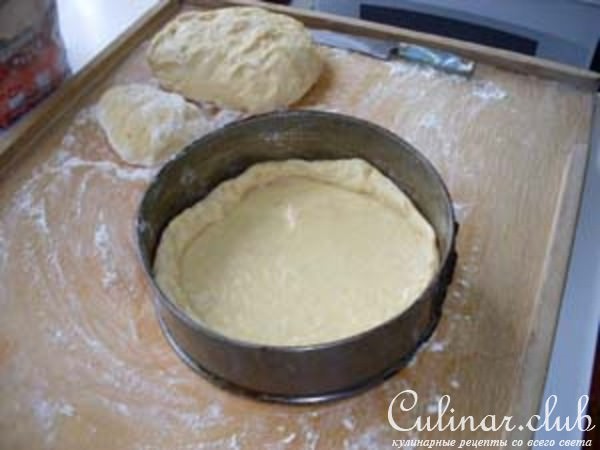 Пирог с брусникой и яблоками