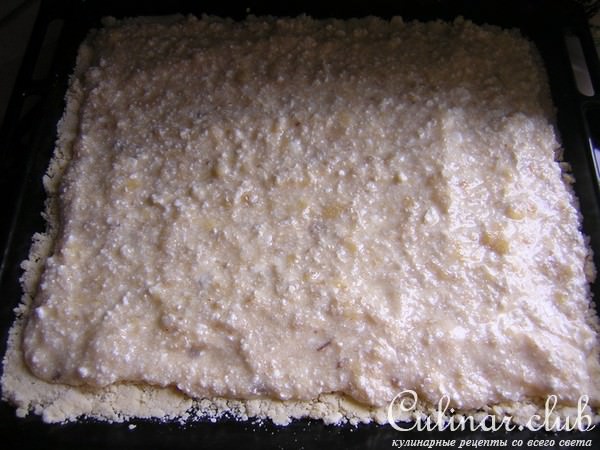 ПИРОГ С ТВОРОГОМ И БАНАНАМИ