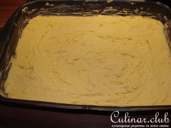 пирог с персиками (Blechkuchen mit Pfirsichen)
