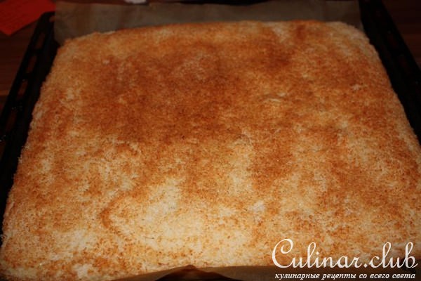 пирог с кокосовой стружкой (Kokoskuchen vom Blech)