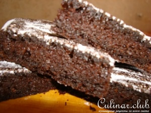 Пирог из свеклы с какао