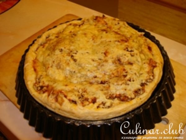 Пирог с грушей и сыром